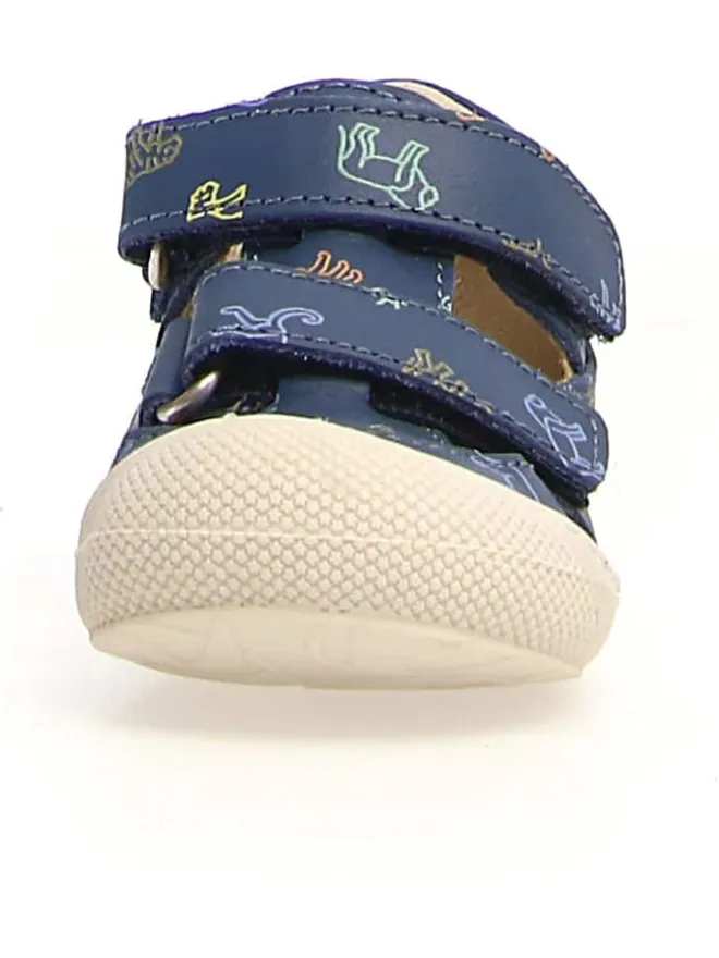 Naturino Sandalen^Leder-Halbsandalen "Puffy" in Dunkelblau