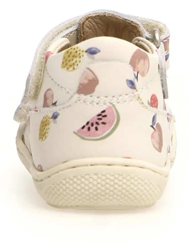 Leder-Halbsandalen "Puffy" in Creme>Naturino Best