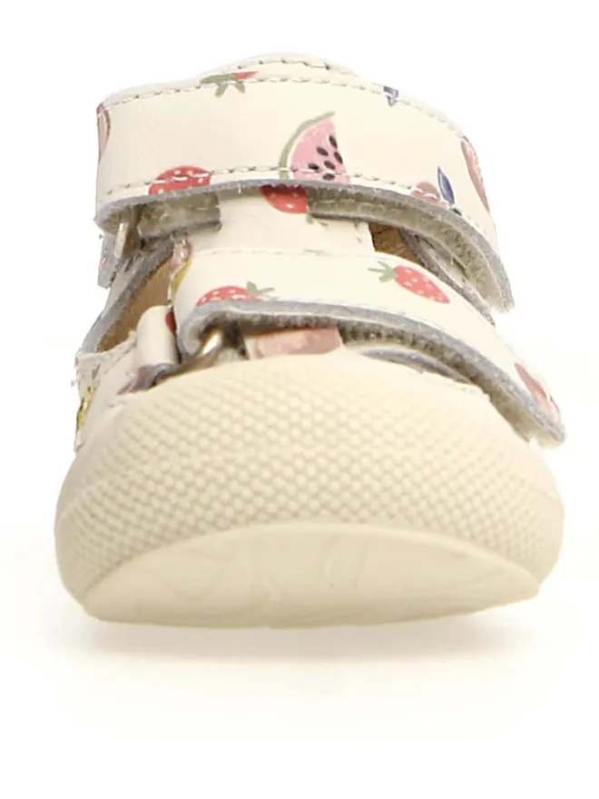 Leder-Halbsandalen "Puffy" in Creme>Naturino Best