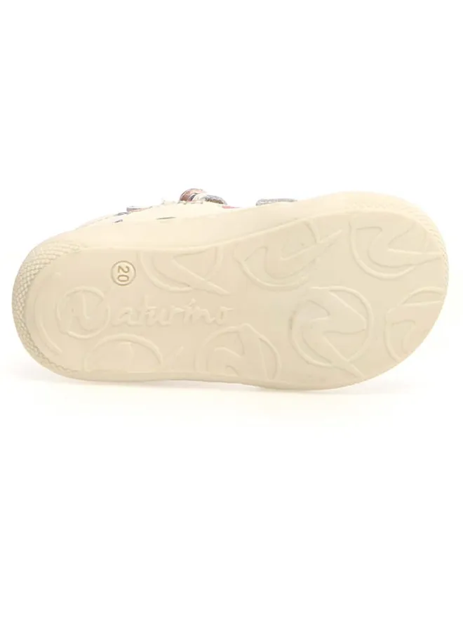Leder-Halbsandalen "Puffy" in Creme>Naturino Best