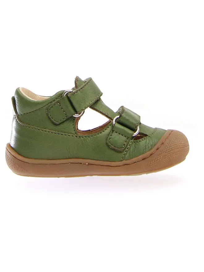 Leder-Halbsandalen "Puffy" in Grün>Naturino Online