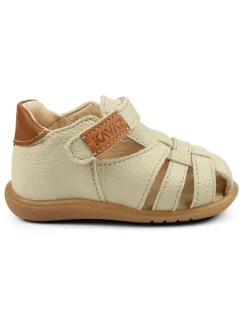 KAVAT Sandalen|Sandalen·Halbsandalen^Leder-Halbsandalen "Rullsand EP" in Creme