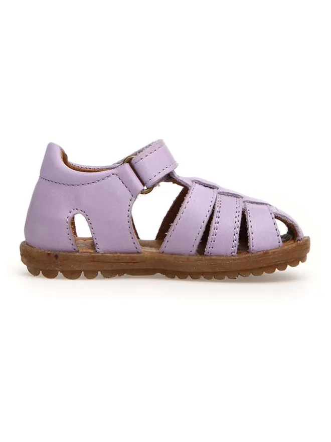 Leder-Halbsandalen "See" in Lila>Naturino Clearance