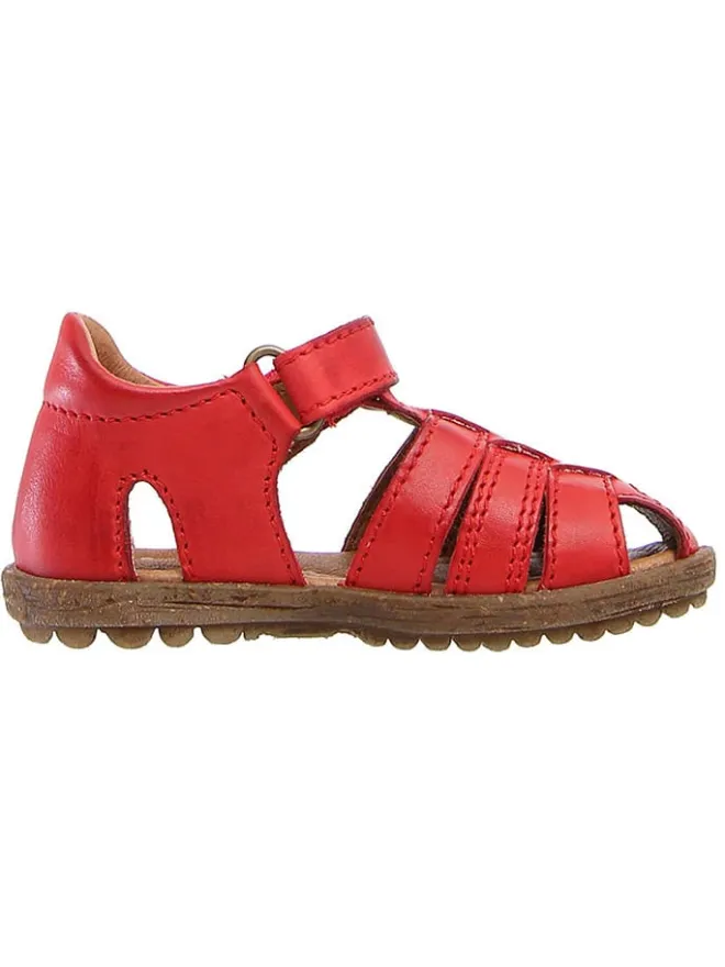 Leder-Halbsandalen "See" in Rot>Naturino Clearance