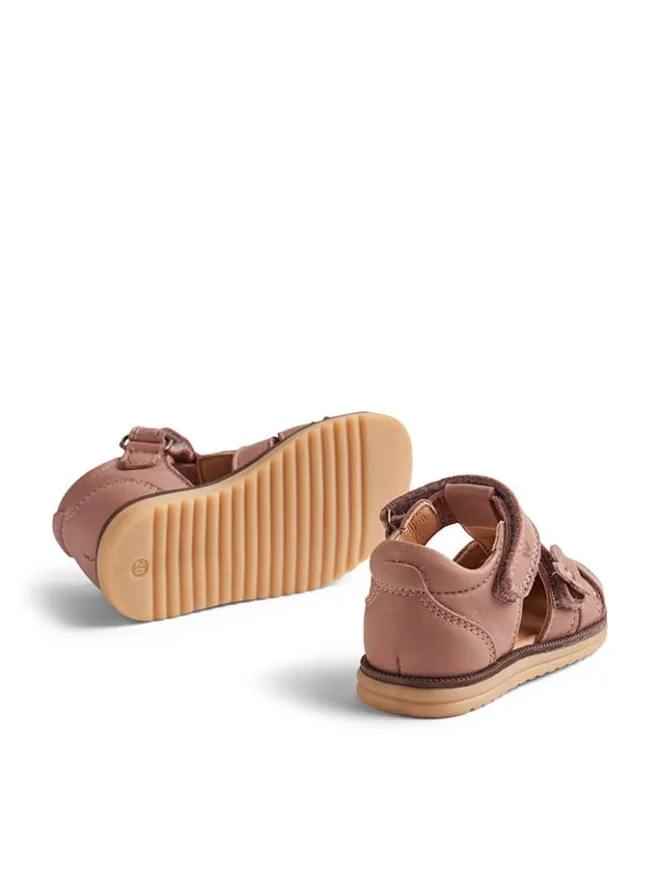 Wheat Sandalen^Leder-Halbsandalen "Sky" in Rosa