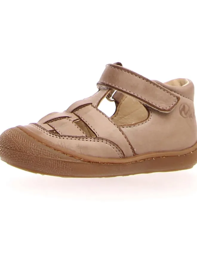 Leder-Halbsandalen "Wad" in Hellbraun>Naturino