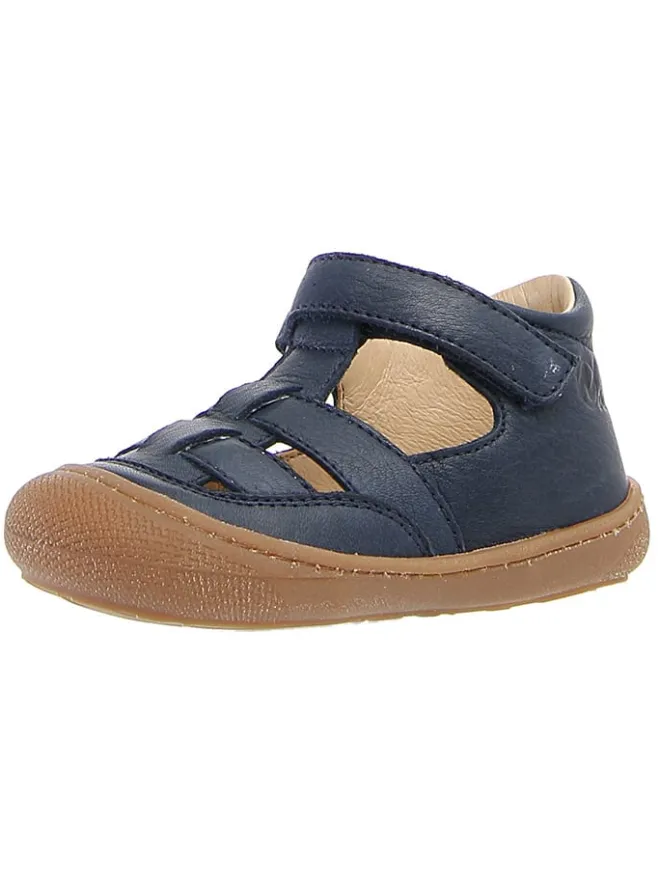 Leder-Halbsandalen "Wad" in Dunkelblau>Naturino New