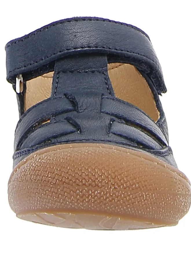 Leder-Halbsandalen "Wad" in Dunkelblau>Naturino New