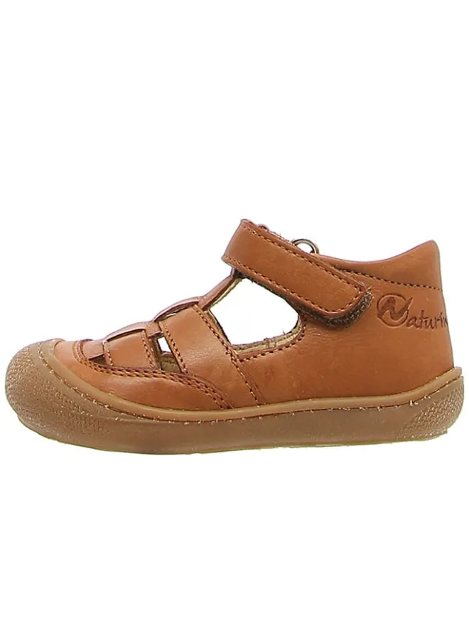 Leder-Halbsandalen "Wad" in Hellbraun>Naturino Hot