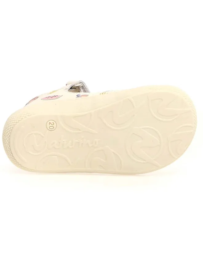 Naturino Sandalen|Sandalen·Halbsandalen^Leder-Halbsandalen "Wad" in Creme
