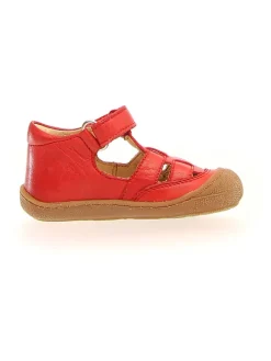 Leder-Halbsandalen "Wad" in Rot>Naturino Best