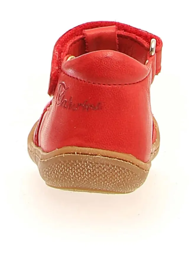 Leder-Halbsandalen "Wad" in Rot>Naturino Best