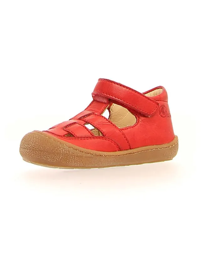 Leder-Halbsandalen "Wad" in Rot>Naturino Best
