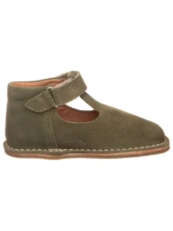 lamino Ballerinas^Leder-Halbschuhe in Khaki