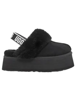 UGG Clogs & Pantoletten|Hausschuhe^Leder-Hausschuhe "Funkette" in Schwarz