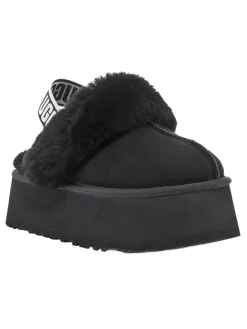 UGG Clogs & Pantoletten|Hausschuhe^Leder-Hausschuhe "Funkette" in Schwarz