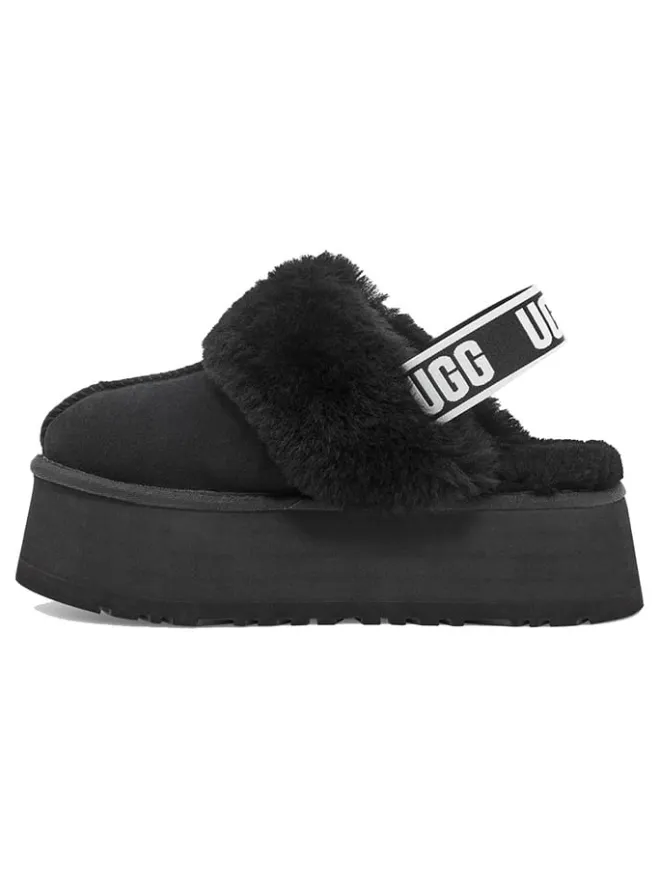 UGG Clogs & Pantoletten|Hausschuhe^Leder-Hausschuhe "Funkette" in Schwarz