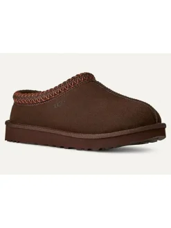 UGG Hausschuhe^Leder-Hausschuhe "Tasman II" in Braun