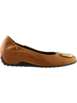 Leder-Keilballerinas in Hellbraun>Högl Online