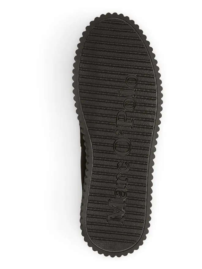Leder-Keilmokassins in Schwarz>Marc O'Polo Shoes Outlet
