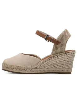 Leder-Keilpumps in Beige>Tamaris Discount
