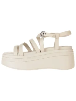 Tommy Hilfiger Sandalen^Leder-Keilsandaletten in Creme