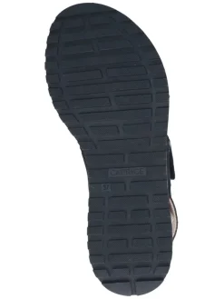 Caprice Sandalen^Leder-Keilsandaletten in Dunkelblau