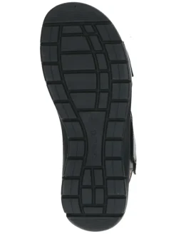 Caprice Sandalen^Leder-Keilsandaletten in Schwarz