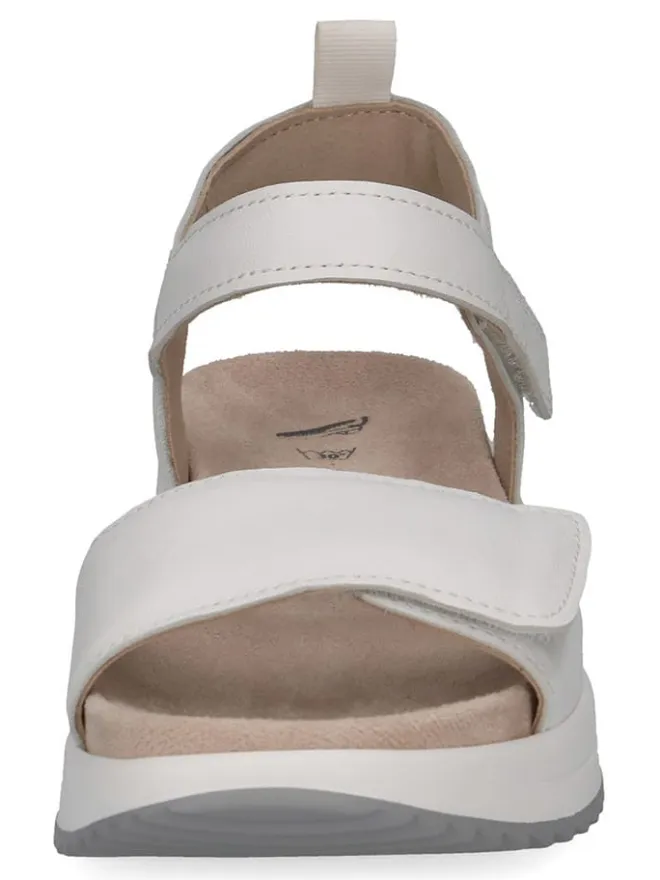 Caprice Sandalen^Leder-Keilsandaletten in Weiß