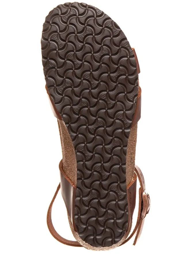 Leder-Keilsandaletten "Lola" in Braun - Weite S>Papillio Clearance