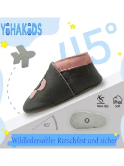 Yihakids Krabbelschuhe^Leder-Krabbelschuhe