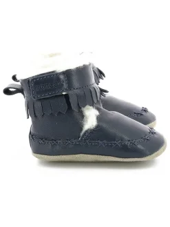 Leder-Krabbelschuhe "Funky Show" in Dunkelblau>Robeez Clearance