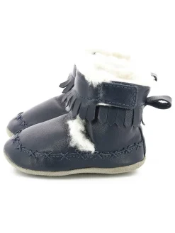 Leder-Krabbelschuhe "Funky Show" in Dunkelblau>Robeez Clearance