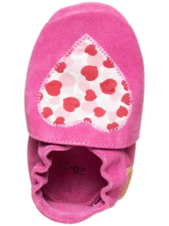 lamino Krabbelschuhe^Leder-Krabbelschuhe in Pink