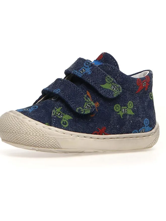 Leder-Lauflernschuhe "Cocoon" in Dunkelblau>Naturino Clearance
