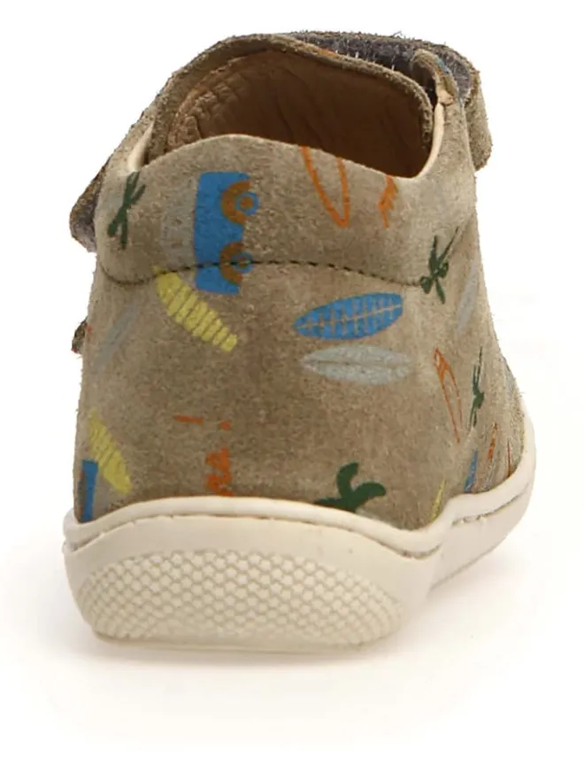 Leder-Lauflernschuhe "Cocoon" in Khaki>Naturino Best