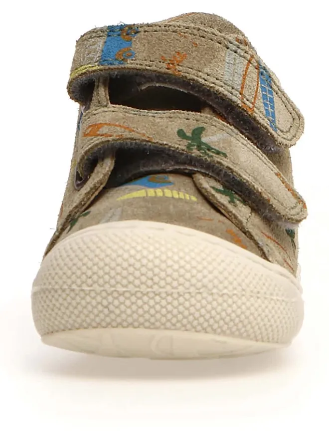 Leder-Lauflernschuhe "Cocoon" in Khaki>Naturino Best