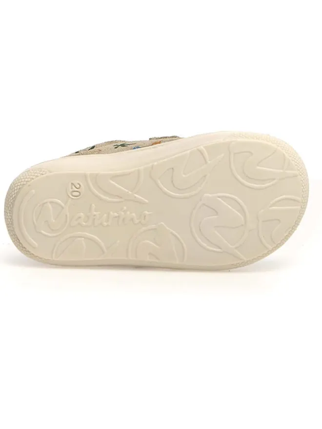 Leder-Lauflernschuhe "Cocoon" in Khaki>Naturino Best