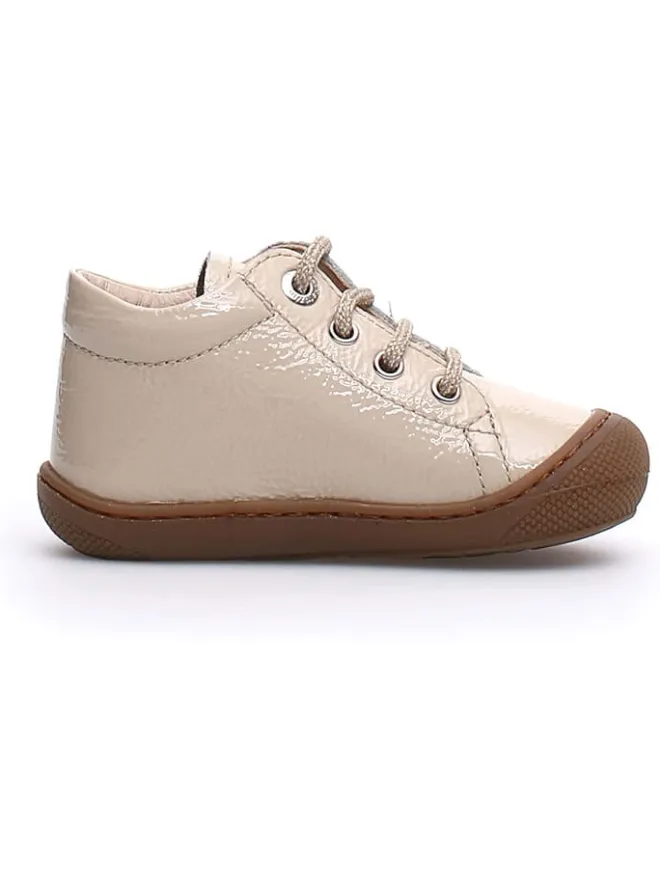 Leder-Lauflernschuhe "Cocoon" in Creme>Naturino Outlet