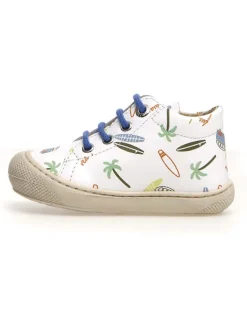 Naturino Lauflernschuhe^Leder-Lauflernschuhe "Cocoon" in Weiß/ Dunkelblau
