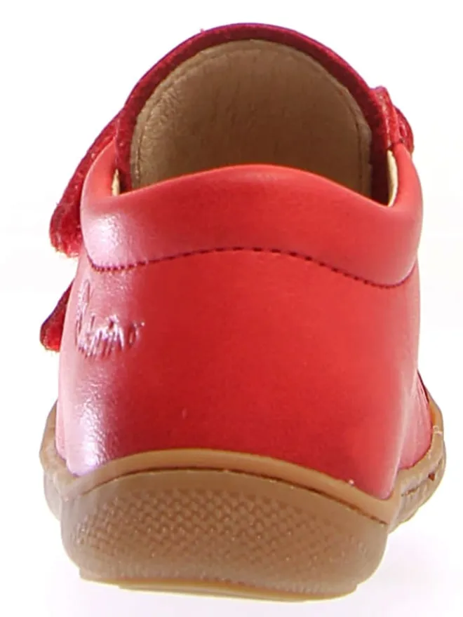 Leder-Lauflernschuhe "Cocoon" in Rot>Naturino Outlet