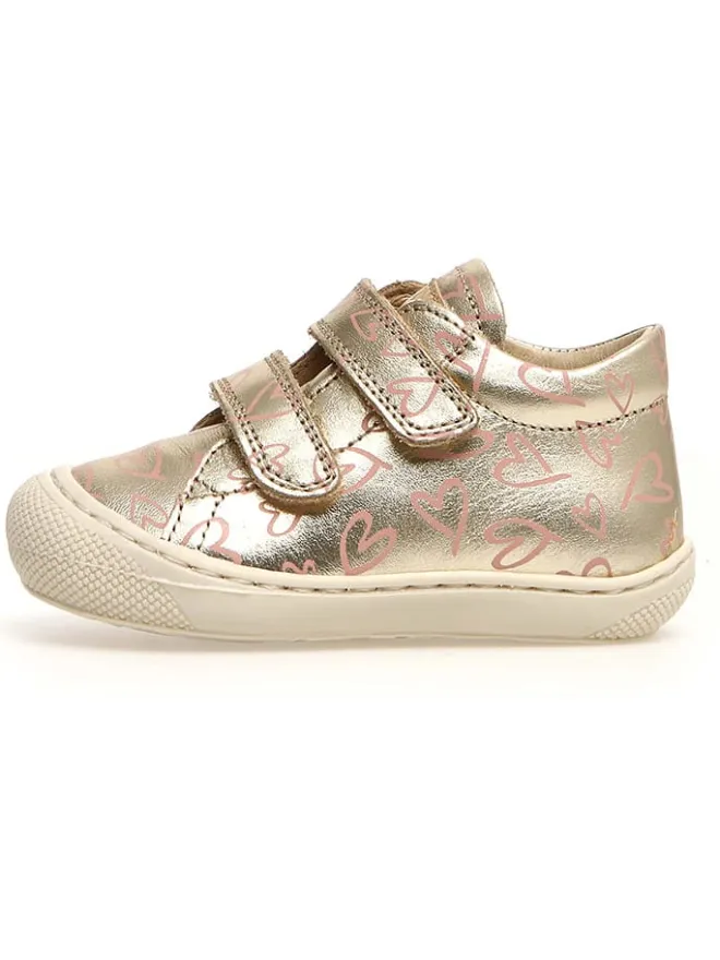 Leder-Lauflernschuhe "Cocoon" in Gold>Naturino New