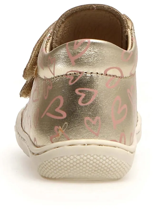 Leder-Lauflernschuhe "Cocoon" in Gold>Naturino New