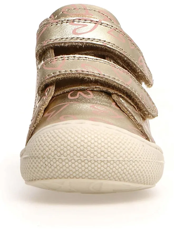Leder-Lauflernschuhe "Cocoon" in Gold>Naturino New