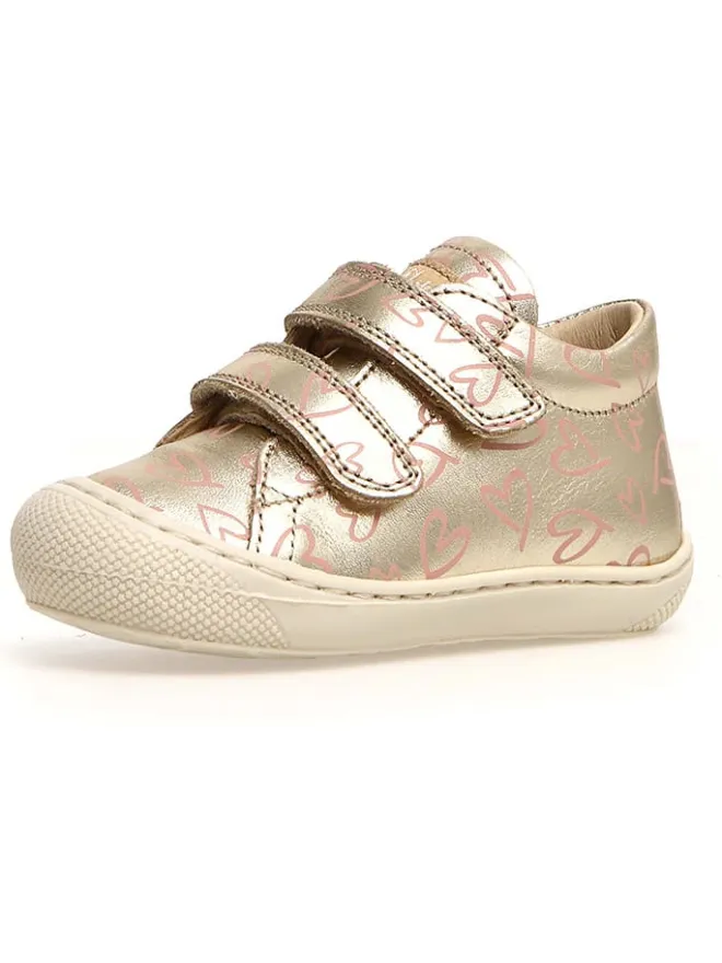 Leder-Lauflernschuhe "Cocoon" in Gold>Naturino New