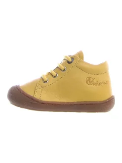 Leder-Lauflernschuhe "Cocoon" in Gelb>Naturino New