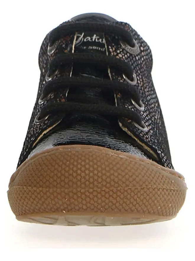 Naturino Lauflernschuhe^Leder-Lauflernschuhe "Cocoon" in Schwarz