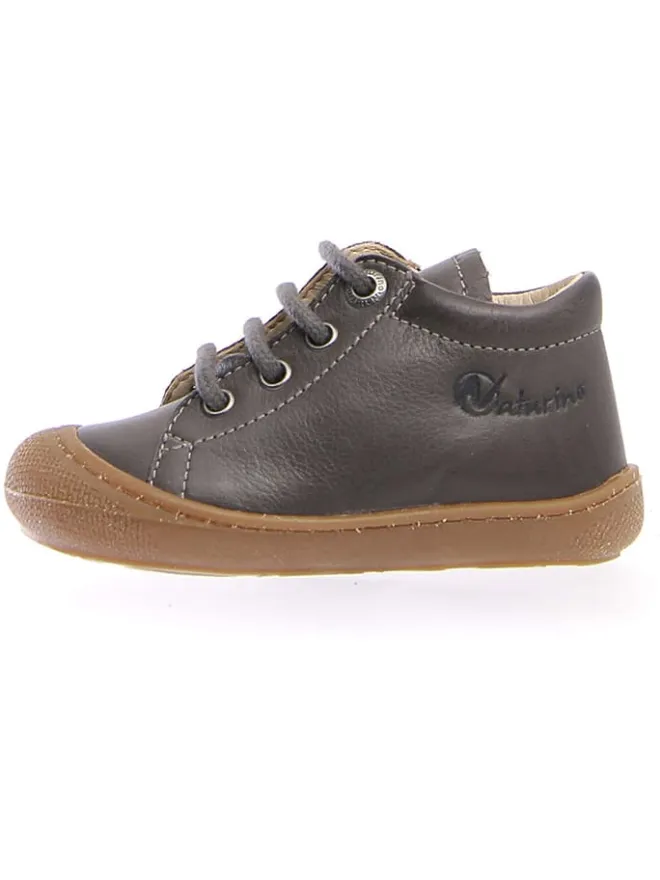 Naturino Lauflernschuhe^Leder-Lauflernschuhe "Cocoon" in Anthrazit