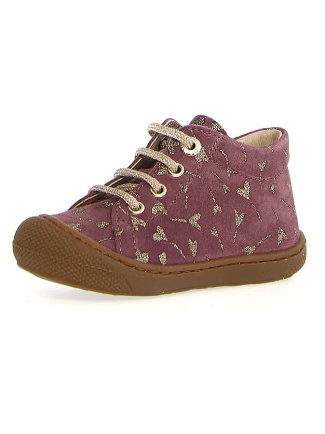 Naturino Lauflernschuhe^Leder-Lauflernschuhe "Cocoon" in Aubergine