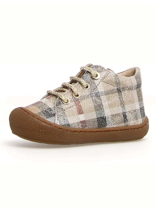 Leder-Lauflernschuhe "Cocoon" in Beige>Naturino Discount